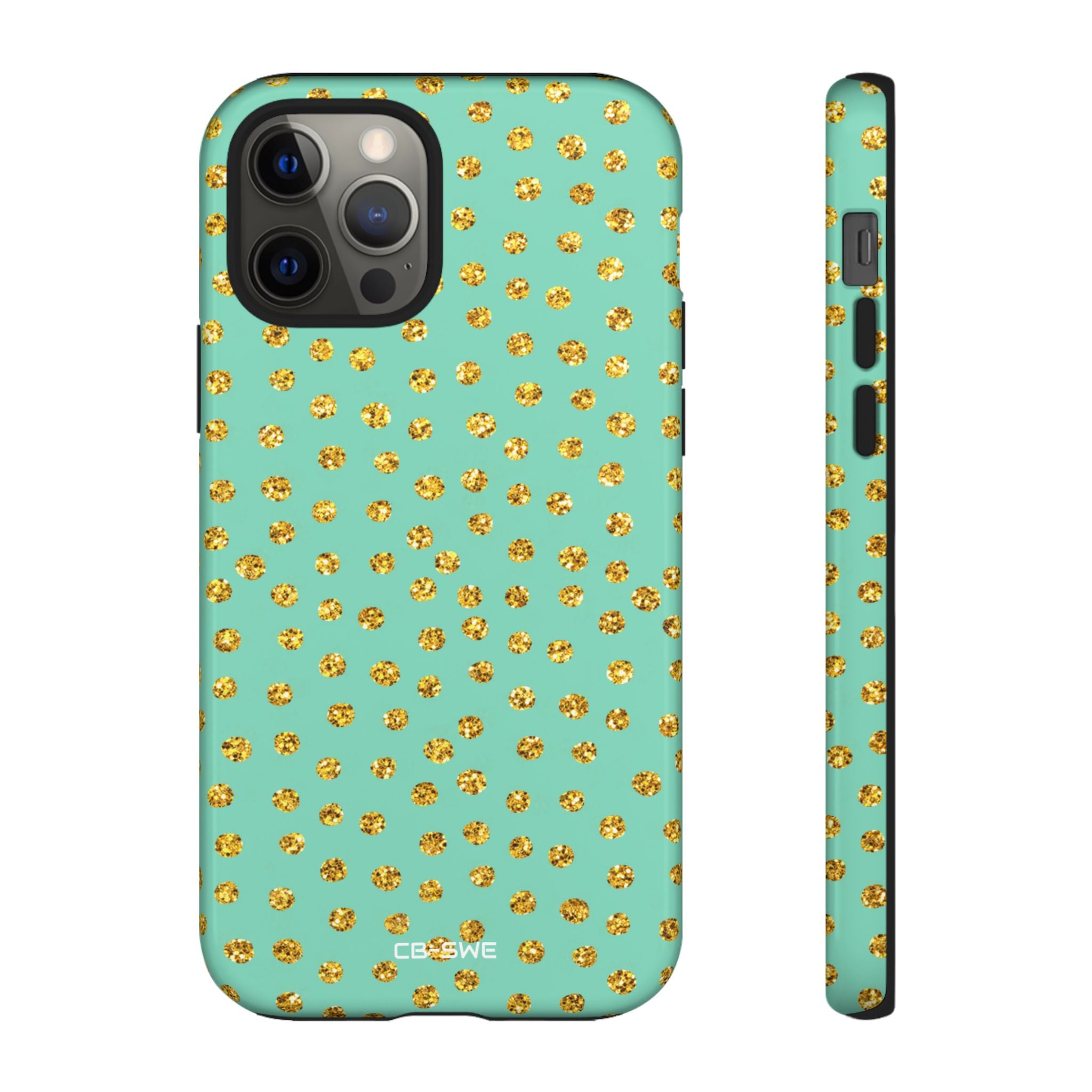 Golden Dots Dance - iPhone Case