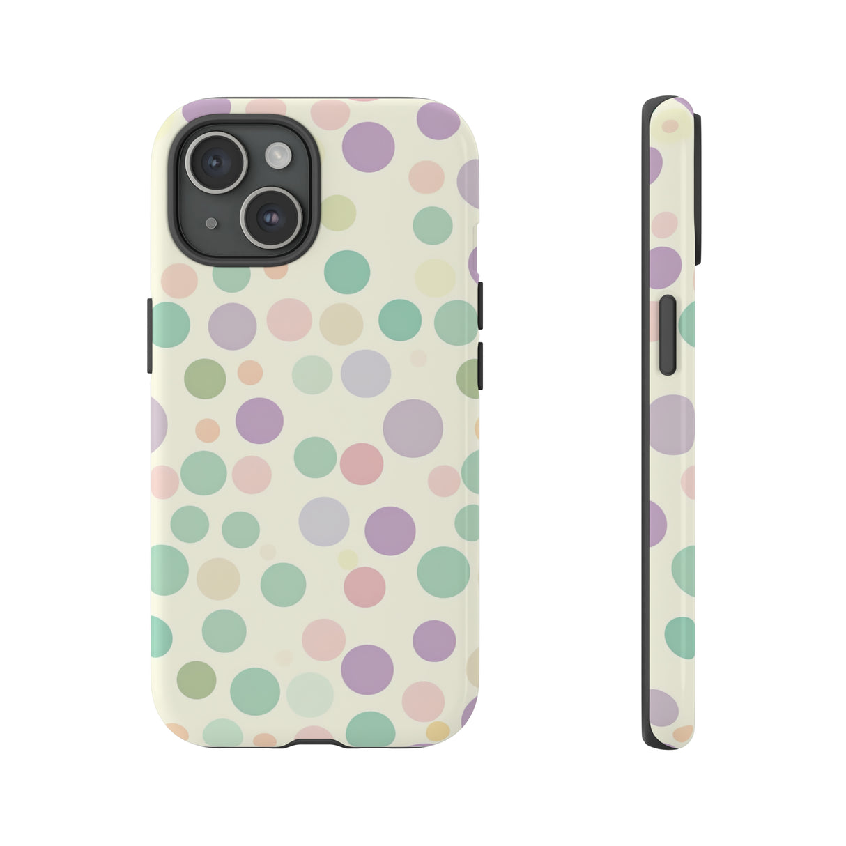 Polka Dot Pastel Harmony - Protective Phone Case