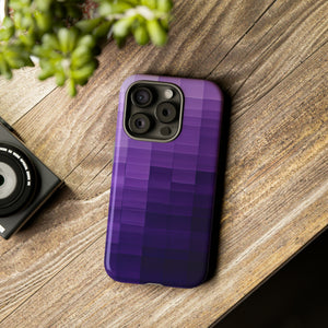 Purple Square Fusion - Protective Phone Case