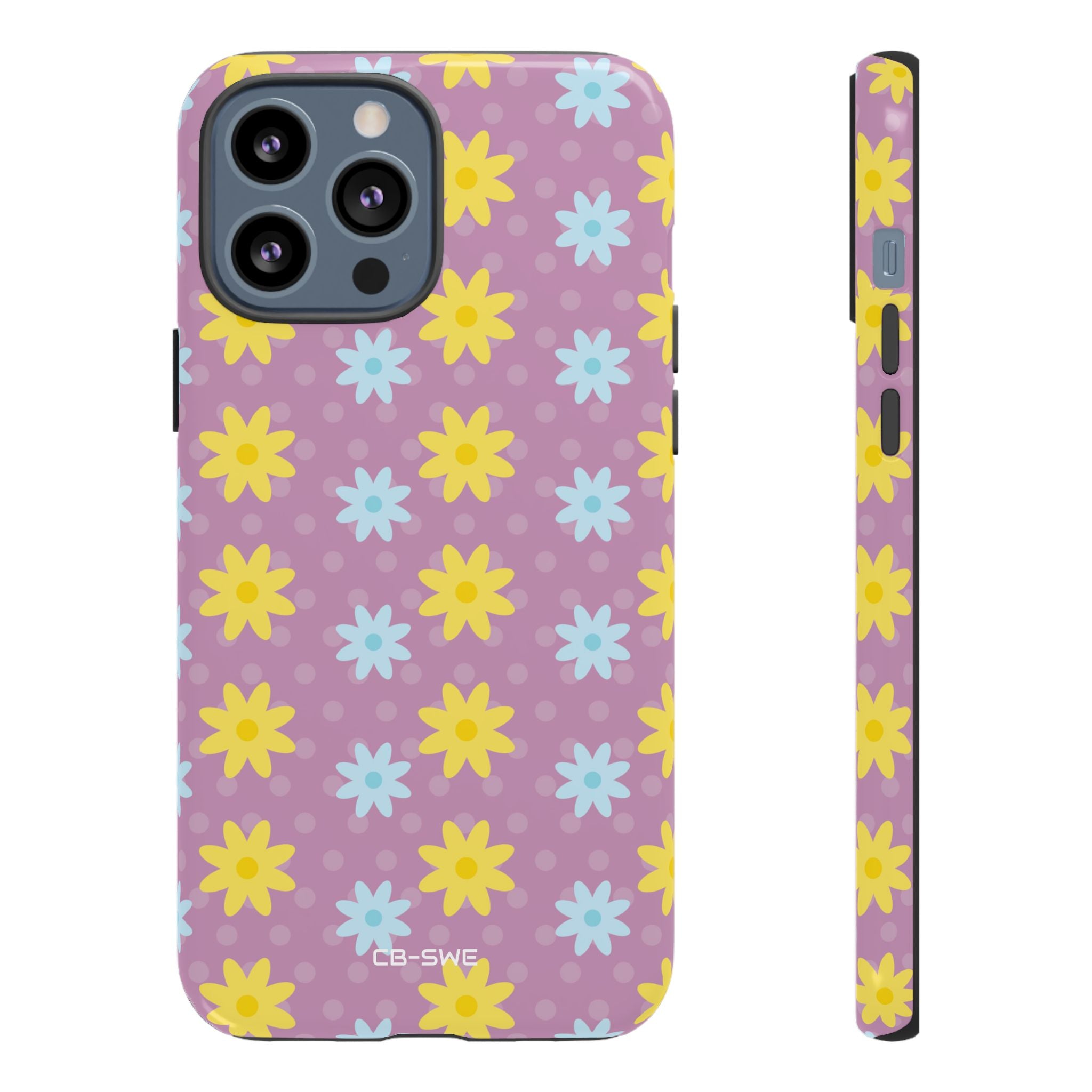 Flower Dots Dance - iPhone Case