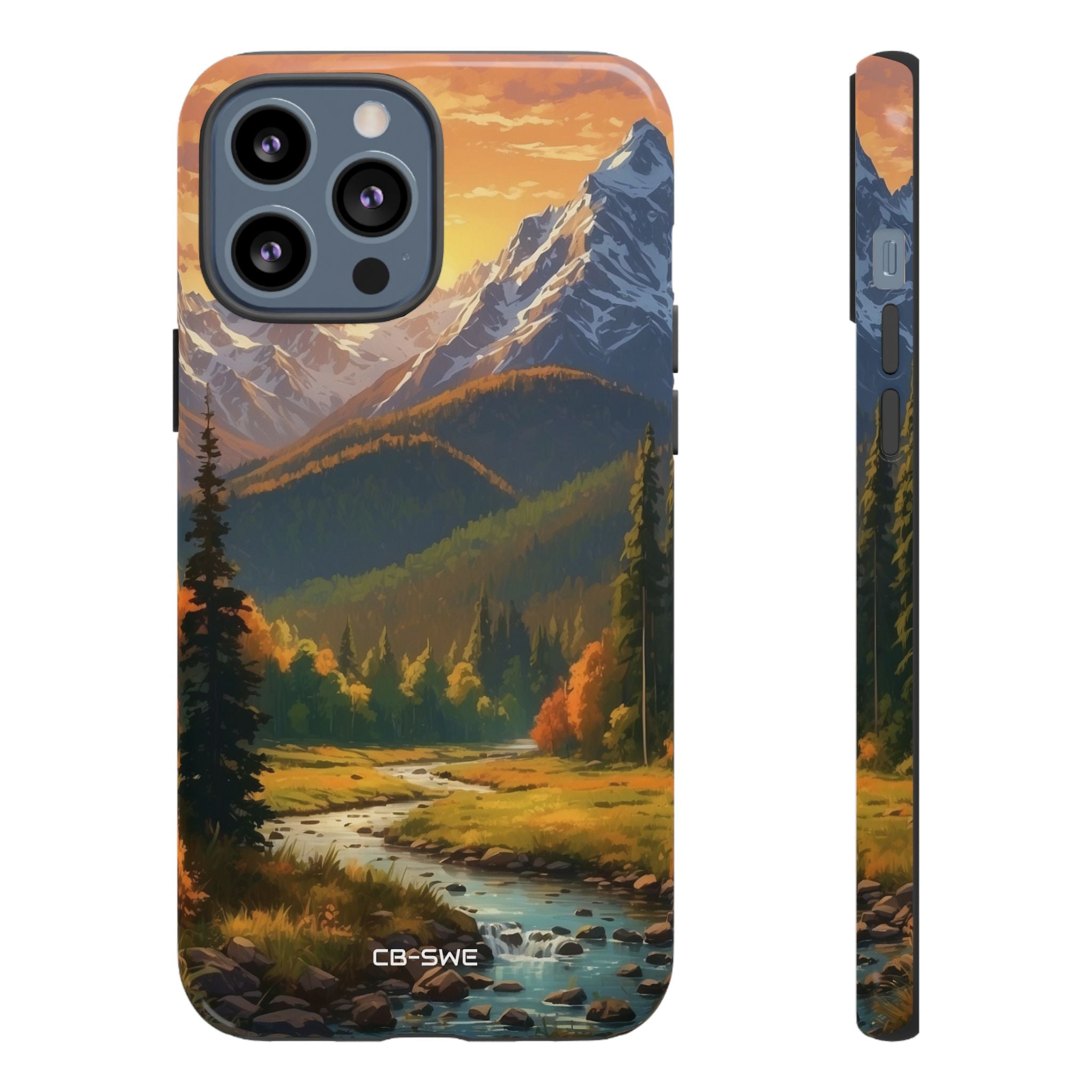 Mountain Reflections Glimmer - iPhone Case