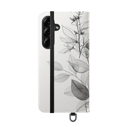 Silver Leaves - Samsung S25+ Case - Lompakko