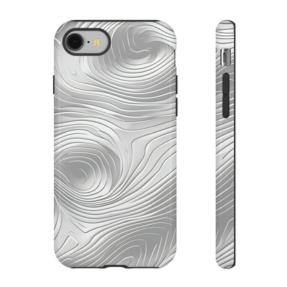 Sleek Grey Abstract Lines Case - Protective Phone Case