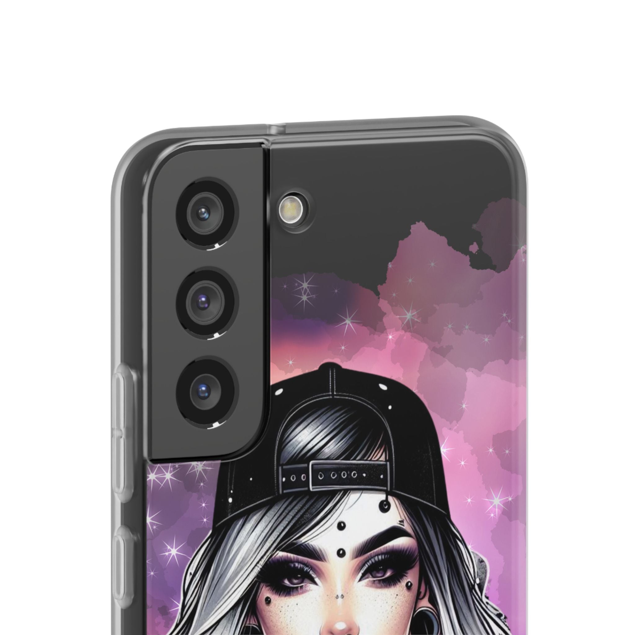 Silver Sip Nebula Samsung S22 - Soft