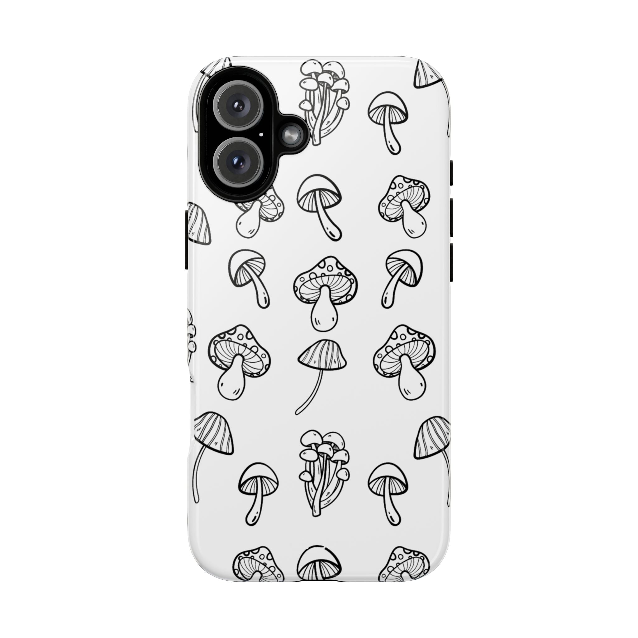 Mushroom Line Play - iPhone Case