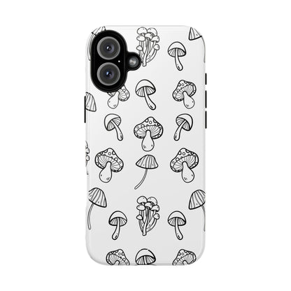 Mushroom Line Play - iPhone Case