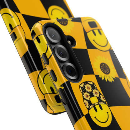 Joyful Checkered Smiles - Samsung Case
