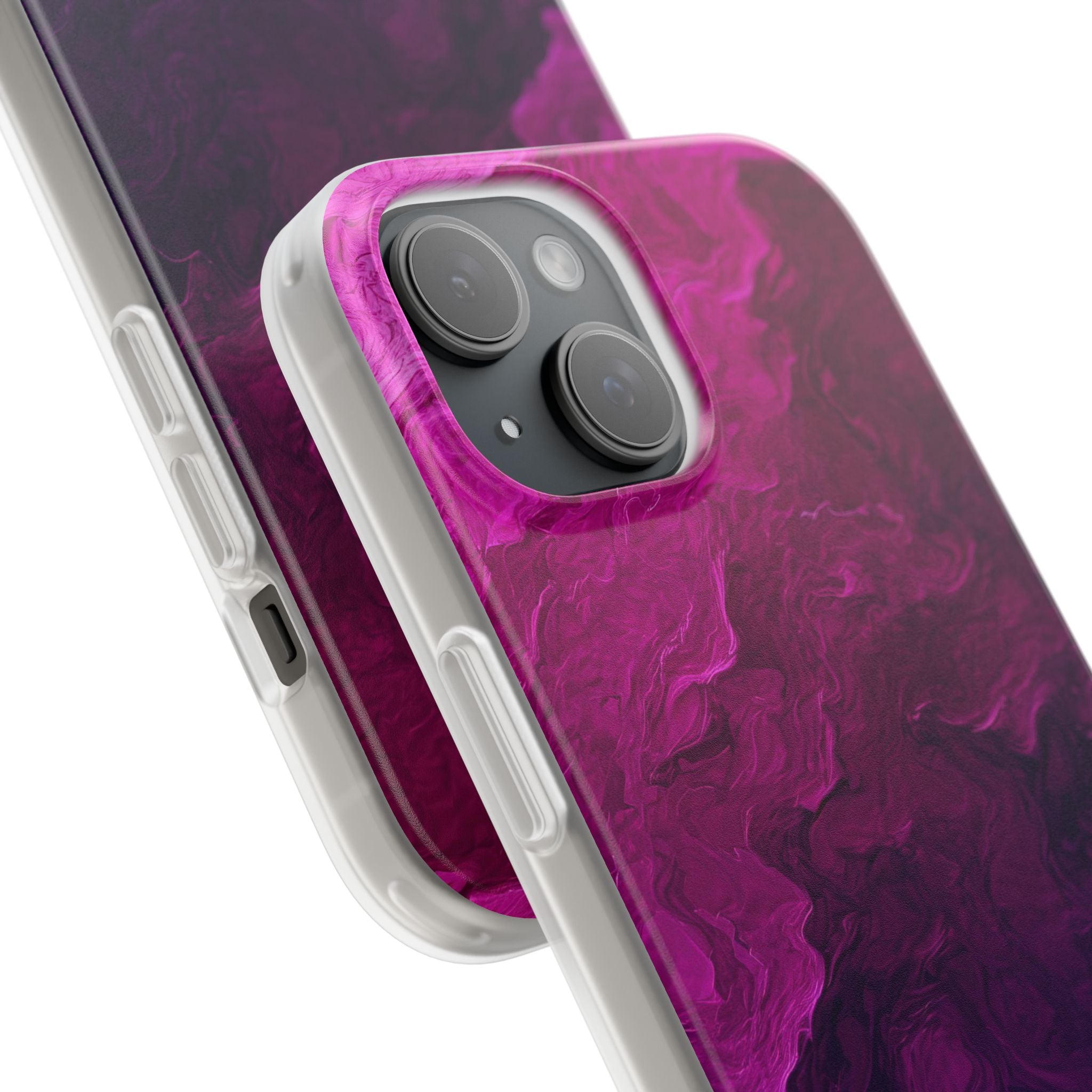 Violet Swirl iPhone 15 Case - Soft