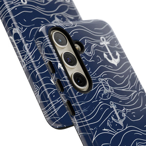 Nautical Whimsy: Anchors and Waves - For Samsung S24