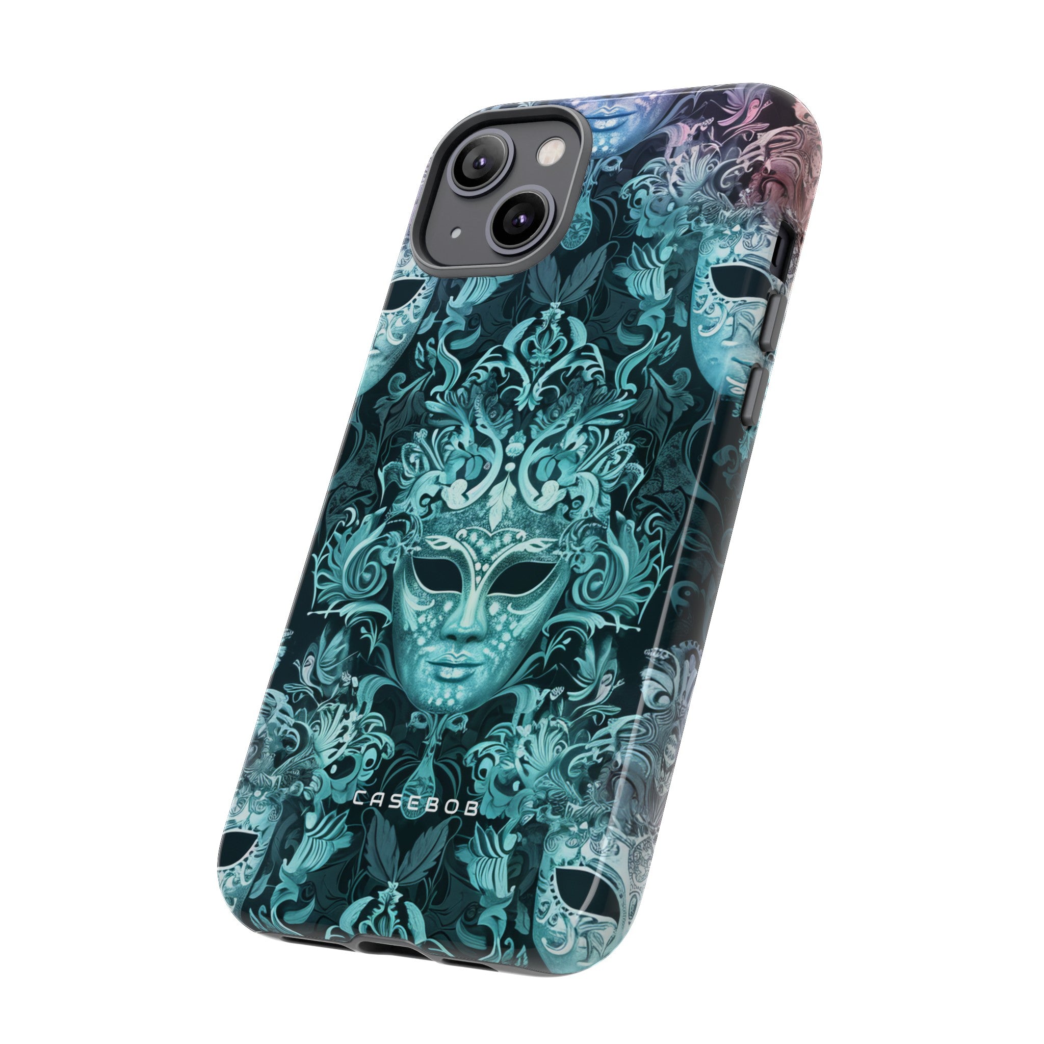 Venetian Mask Pastel Elegance - Protective Phone Case