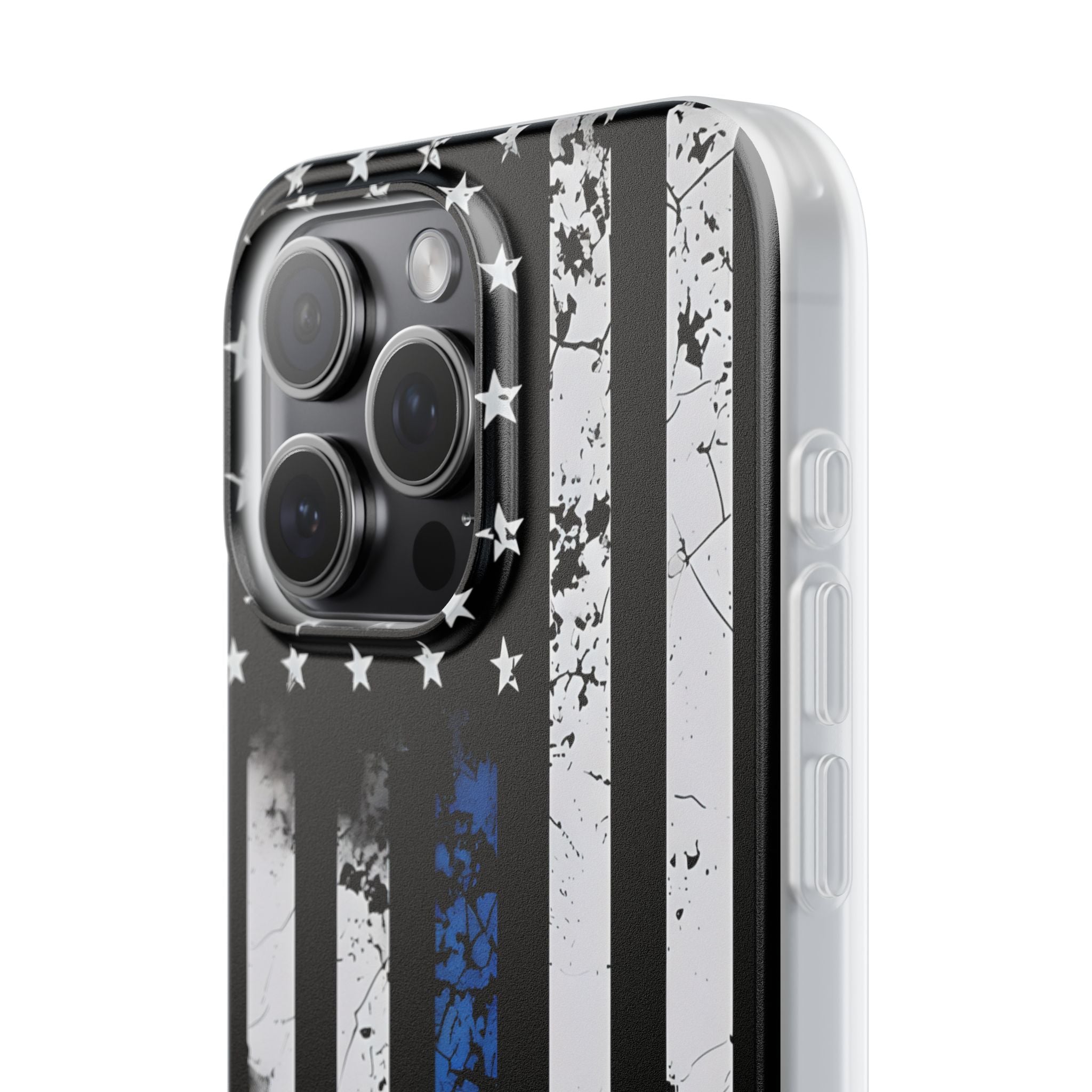 Blue Stripe Flag iPhone 15 Pro Max Case - Soft