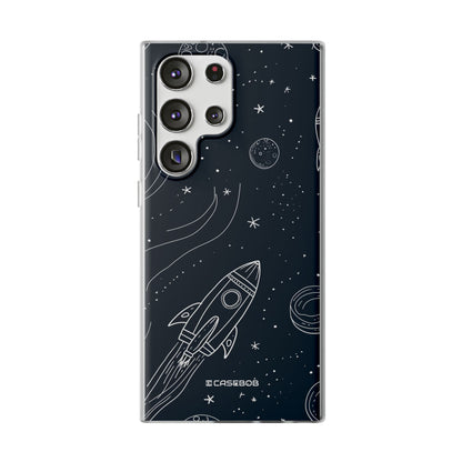 Cosmic Doodle Adventure | Flexible Phone Case for Samsung Galaxy