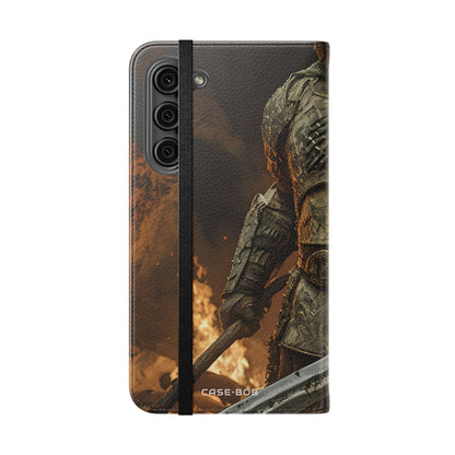 Horned Warrior Flame - Samsung S23+ Case - Wallet