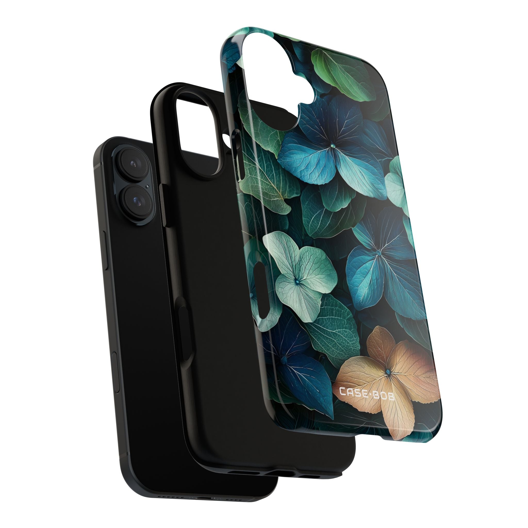 Tan Blossom Blues iPhone 16 Plus Case - Tough