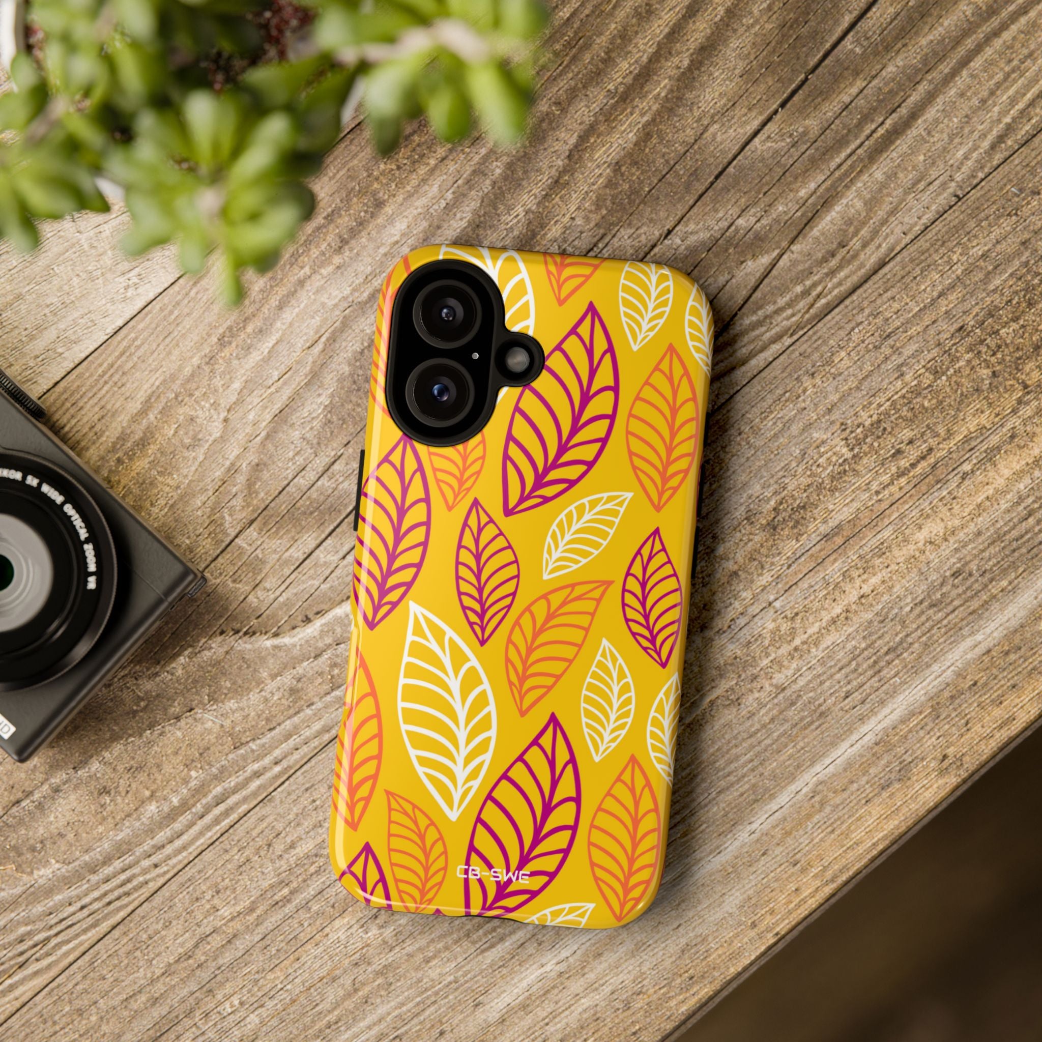 Vibrant Leaf Symphony - iPhone Case