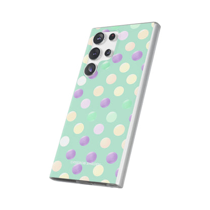 Pastel Polka Dots - Flexi Samsung S23 Phone Case