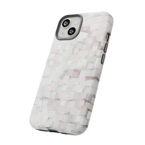 White Abstract Background - Protective Phone Case