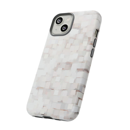 White Abstract Background - Protective Phone Case