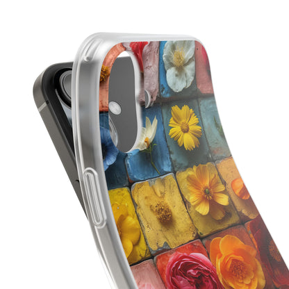 Vibrant Floral Tiles - Flexi iPhone 16 Phone Case