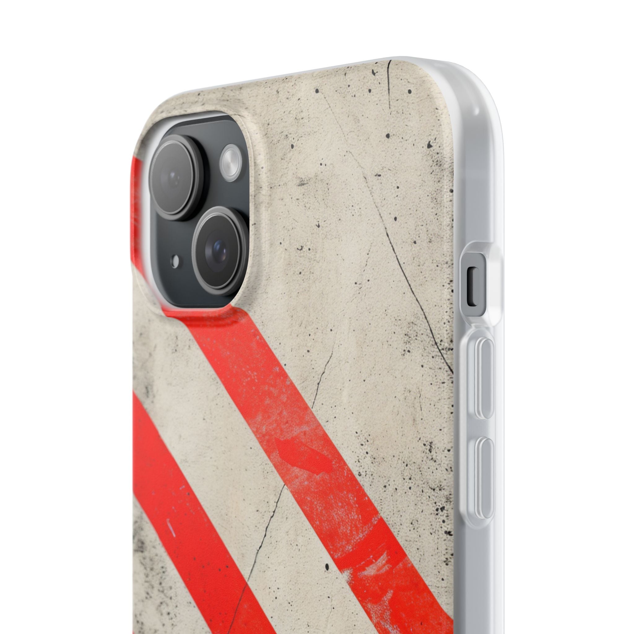 Striker Crimson Stripes iPhone 15 - Flexi Phone Case