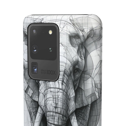 Elephant Line Geometry Samsung S20 - Slim Phone Case