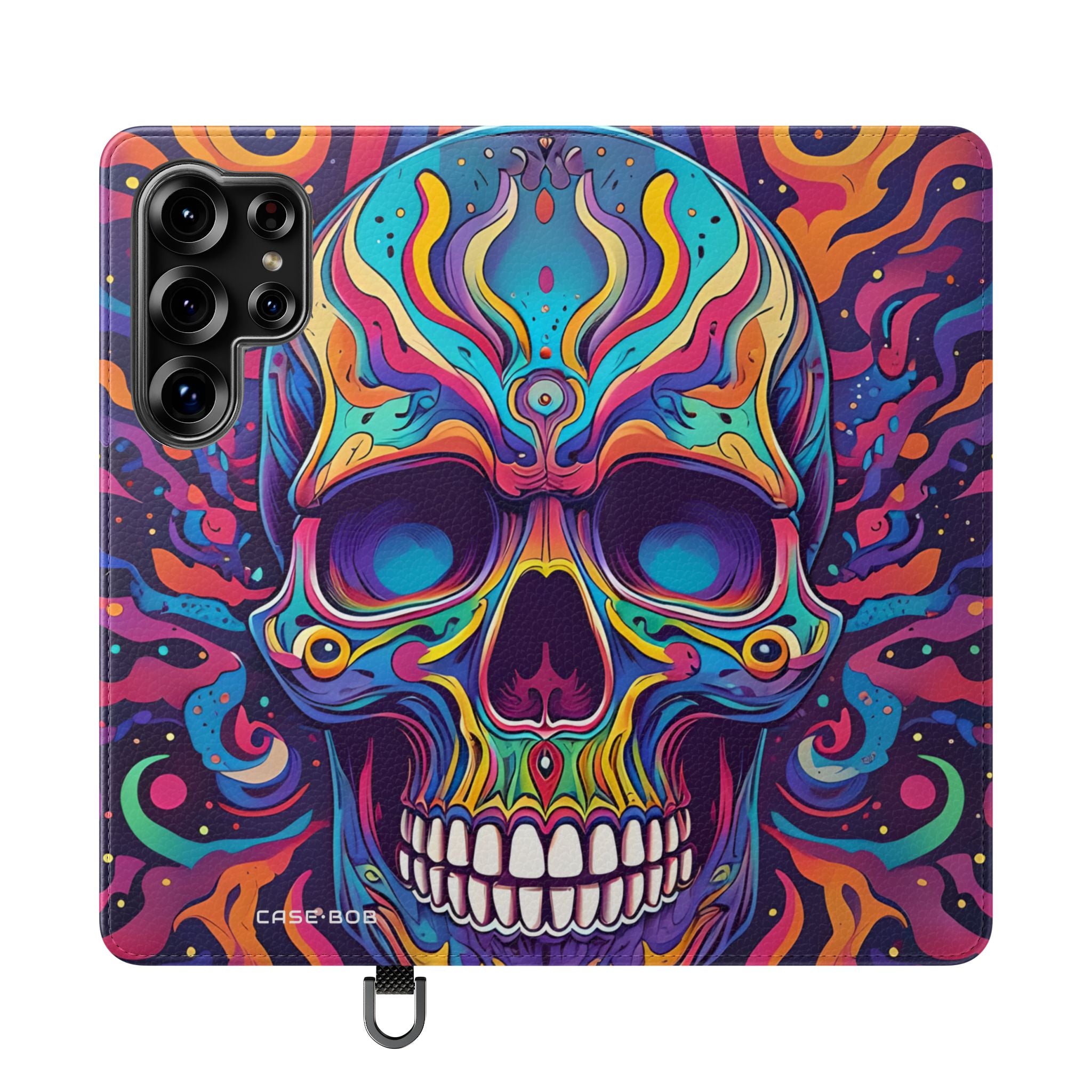 Psychedelic Skull - Samsung S25 Ultra Case - Wallet