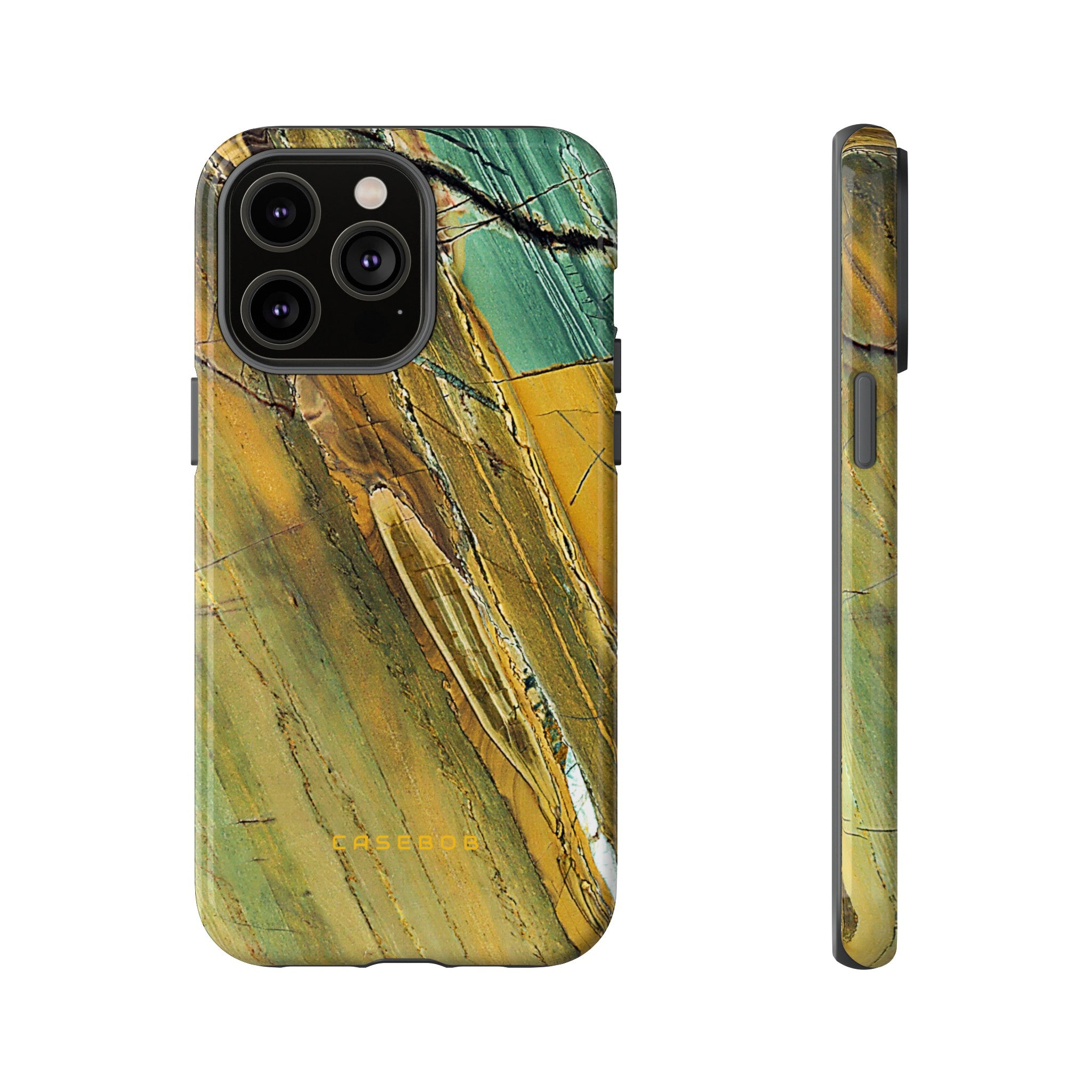 Cracked Yellow - Protective Phone Case