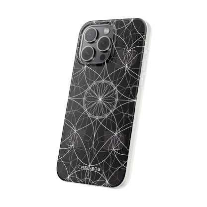 Radiant Petal Orbit iPhone 15 Pro Max Case - Soft