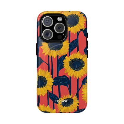 Sunflower Joy Coral iPhone 16 - Tough+