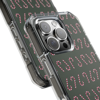 Candy Canes Aligned iPhone Case - Impact