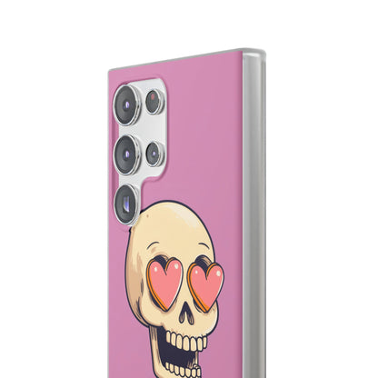 Heart Eyed Skull Samsung S23 Ultra Case - Soft