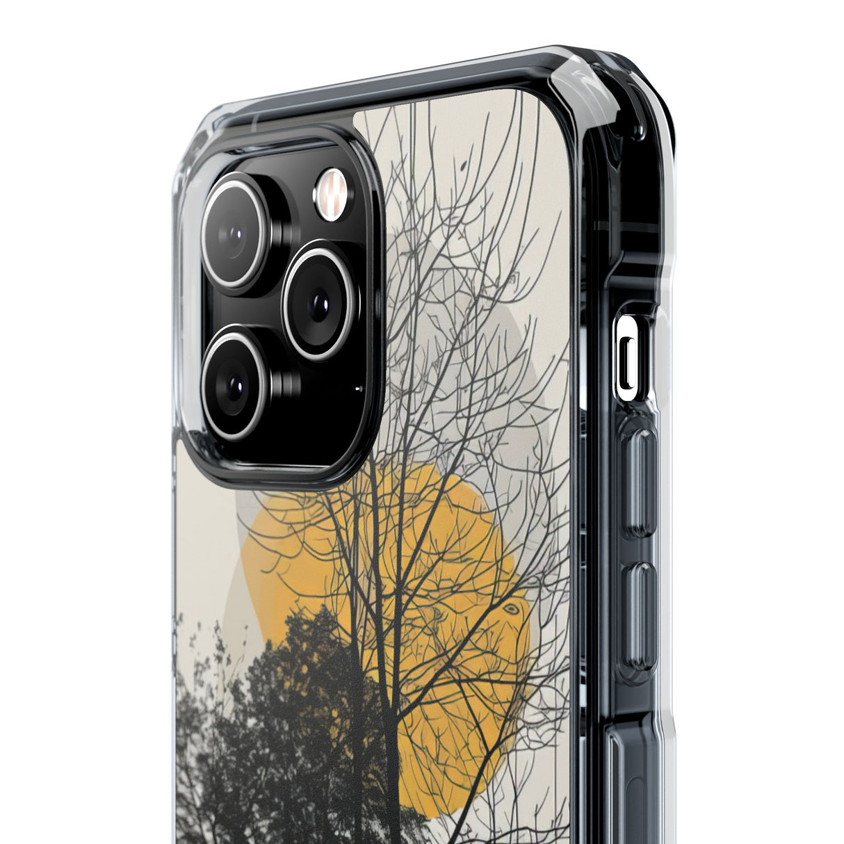 Minimalist Nature Harmony - Phone Case for iPhone (Clear Impact - Magnetic)