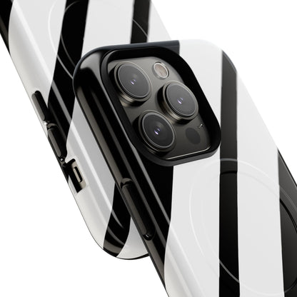 Diagonal Bands Noir iPhone 14 Pro Case - Tough+
