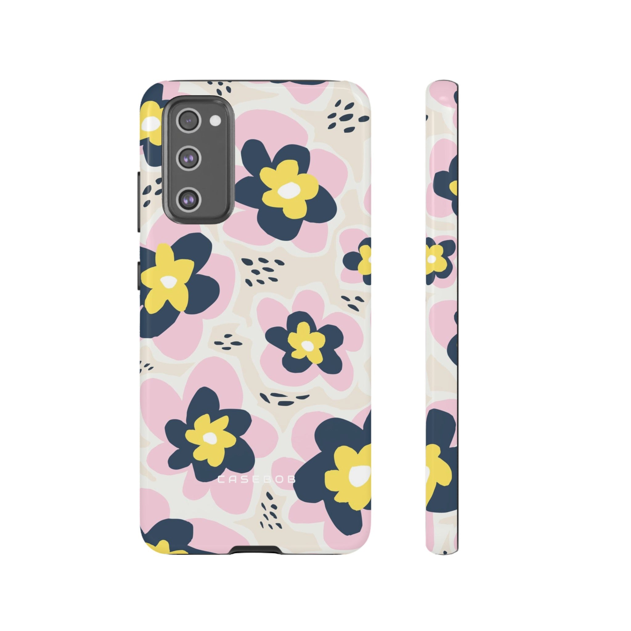 Pink Happy Flower - Protective Phone Case