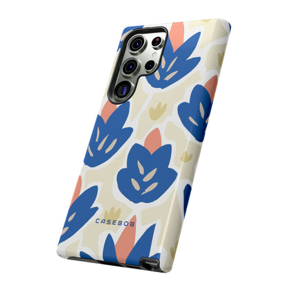 Blue Happy Flower - Protective Phone Case