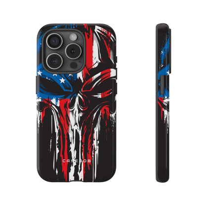 Military Grunge Skull Patriotic - Protective Phone Case