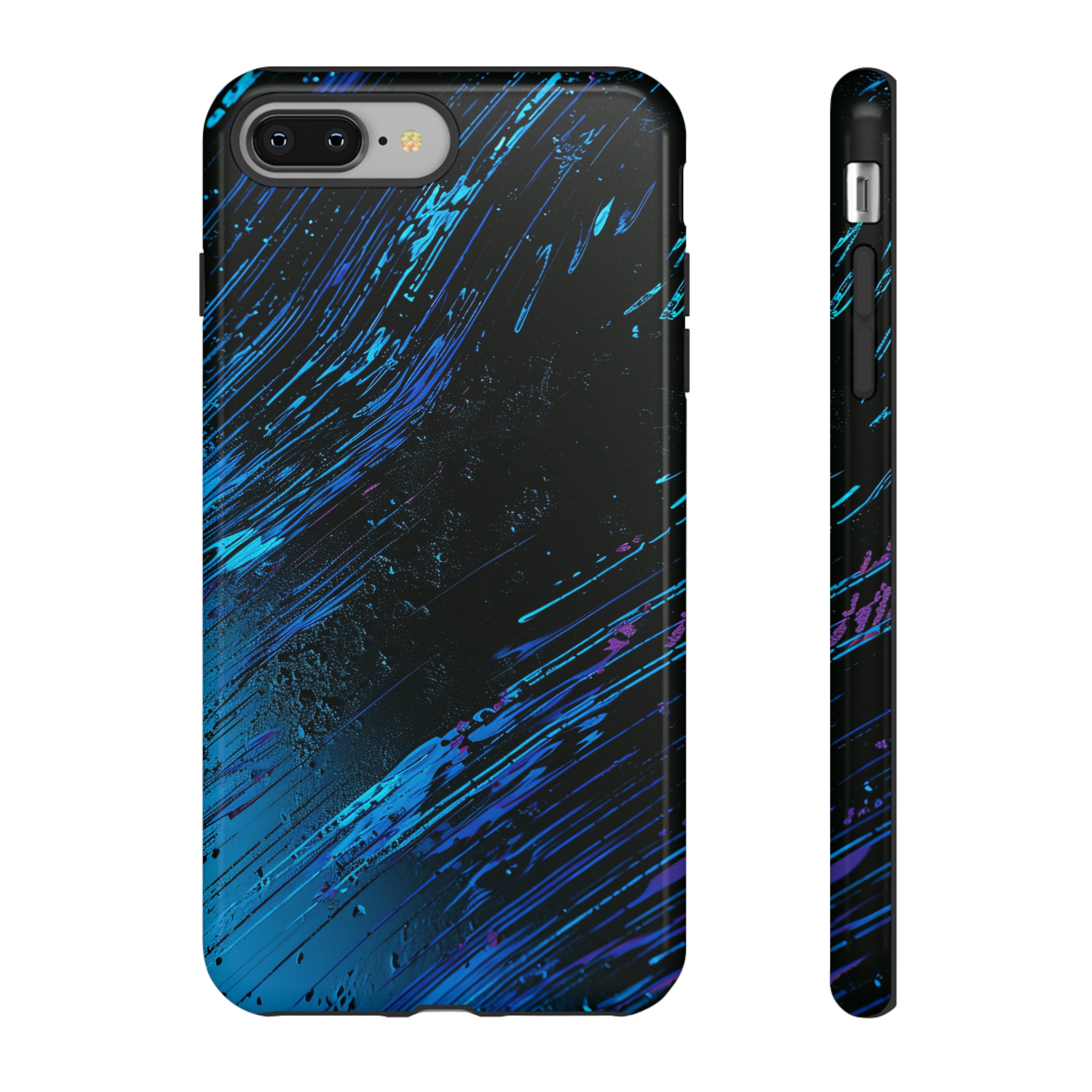 Cyber Stream: Digital Gradient - Protective Phone Case