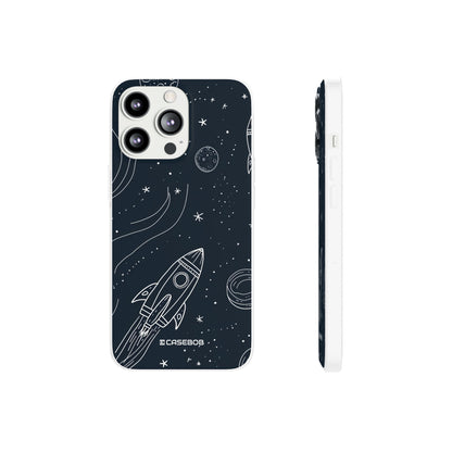 Cosmic Doodle Adventure | Flexible Phone Case for iPhone