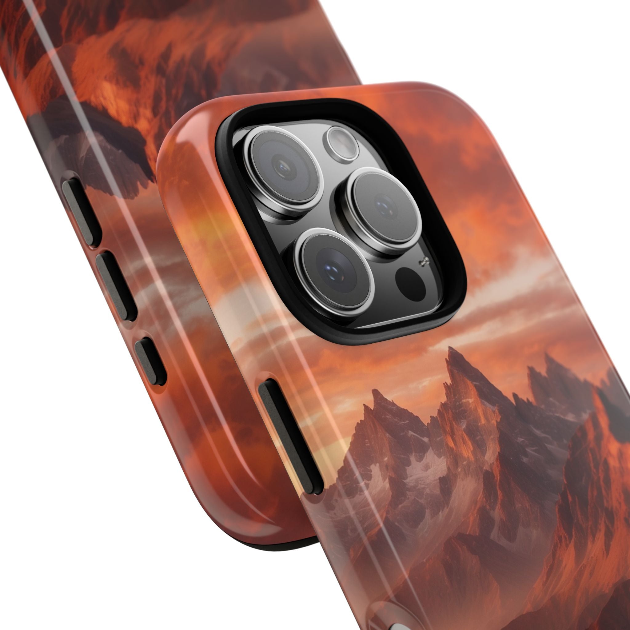 Mountain Peaks Glowing - iPhone Case