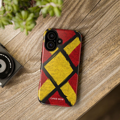 Cracked Diamond Grid iPhone 16 Pro - Tough
