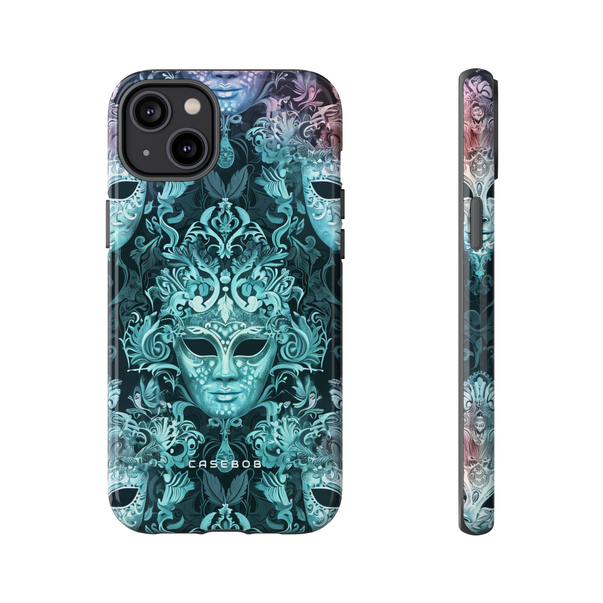 Venetian Mask Pastel Elegance - Protective Phone Case