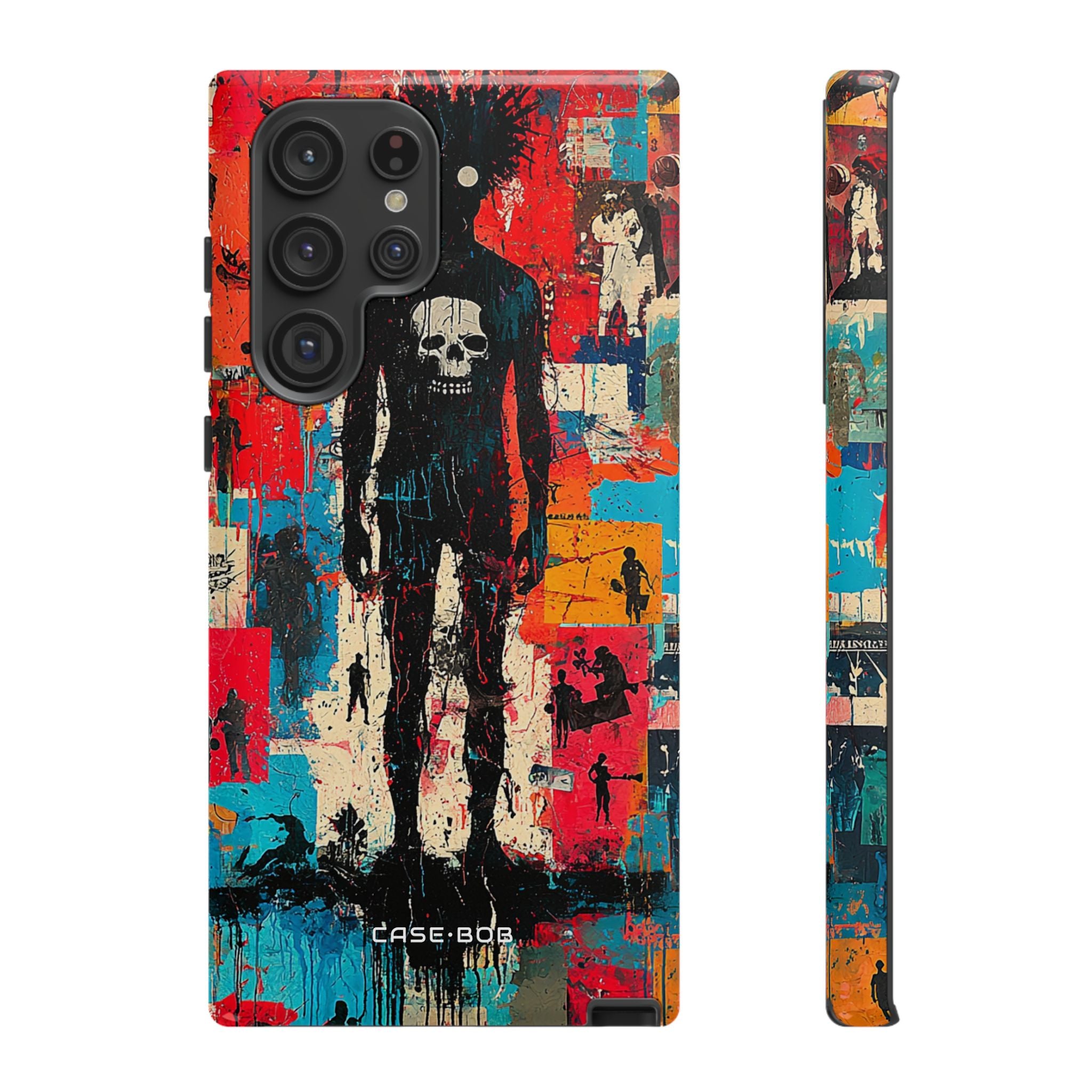 Spiky Skull Silhouette Samsung S22 Ultra Case - Tough