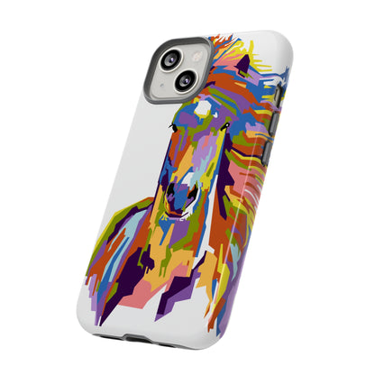 Horse Abstract Art iPhone Case (Protective) Phone Case