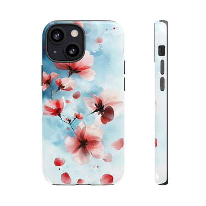 Pink Blossom Drift iPhone 13 Mini Case - Tough
