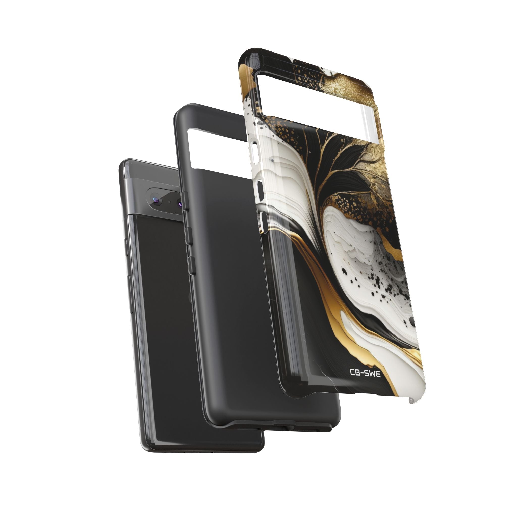 Gold Swirl Elegance - Google Pixel Case