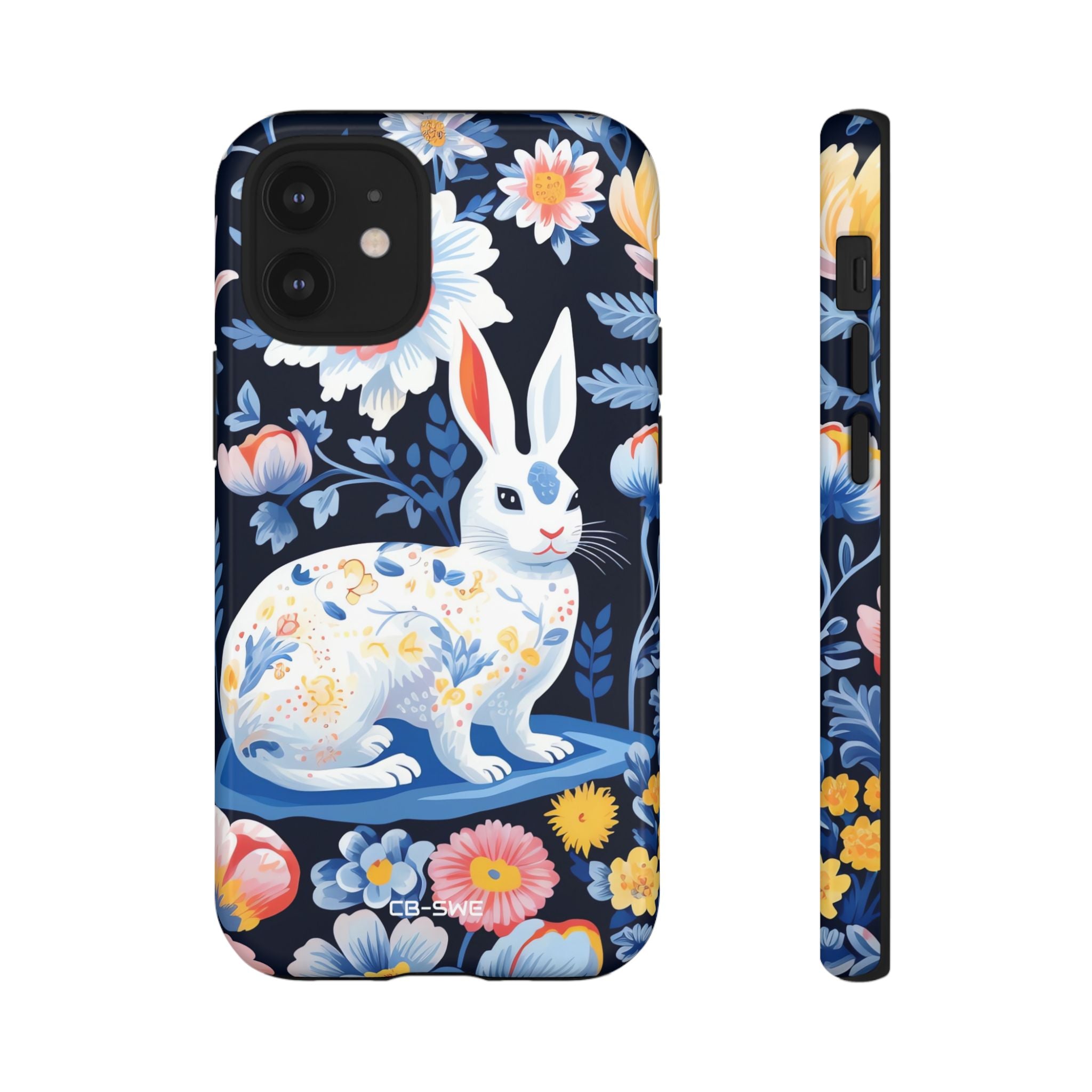 Floral Rabbit Dances - iPhone Case