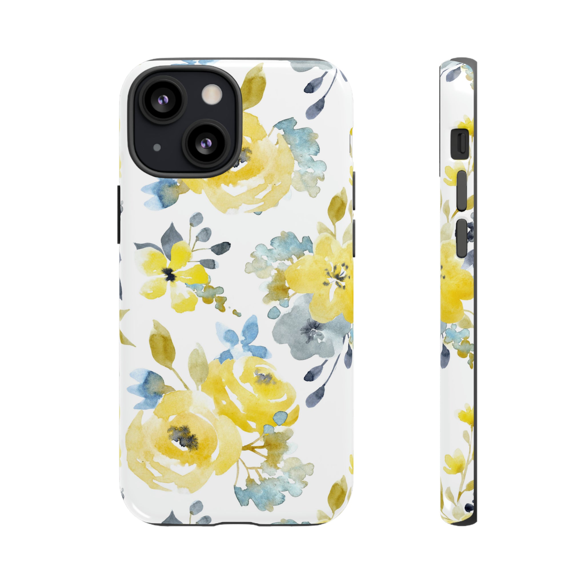 Yellow Floral - Protective Phone Case