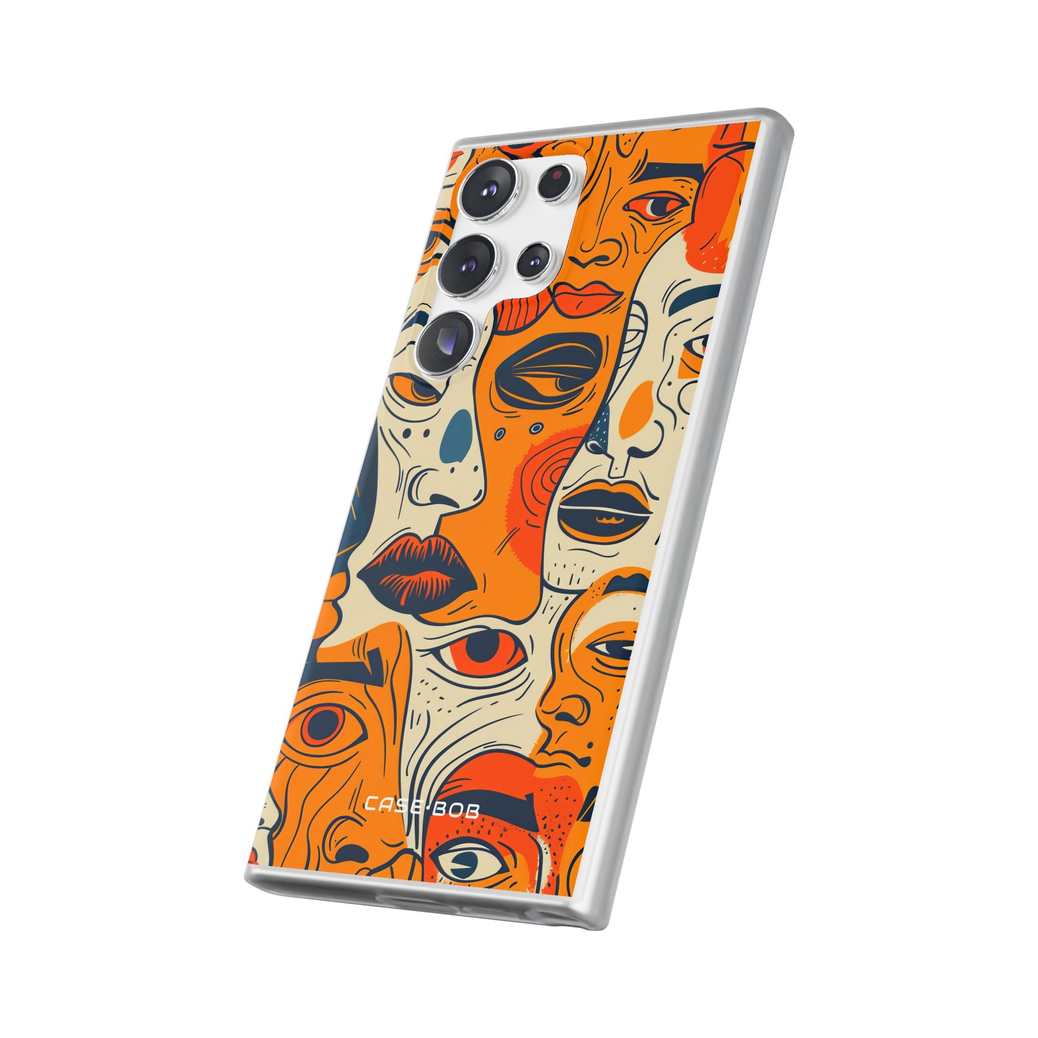 Tangled Faces Sunset Samsung S23 Ultra Case - Soft