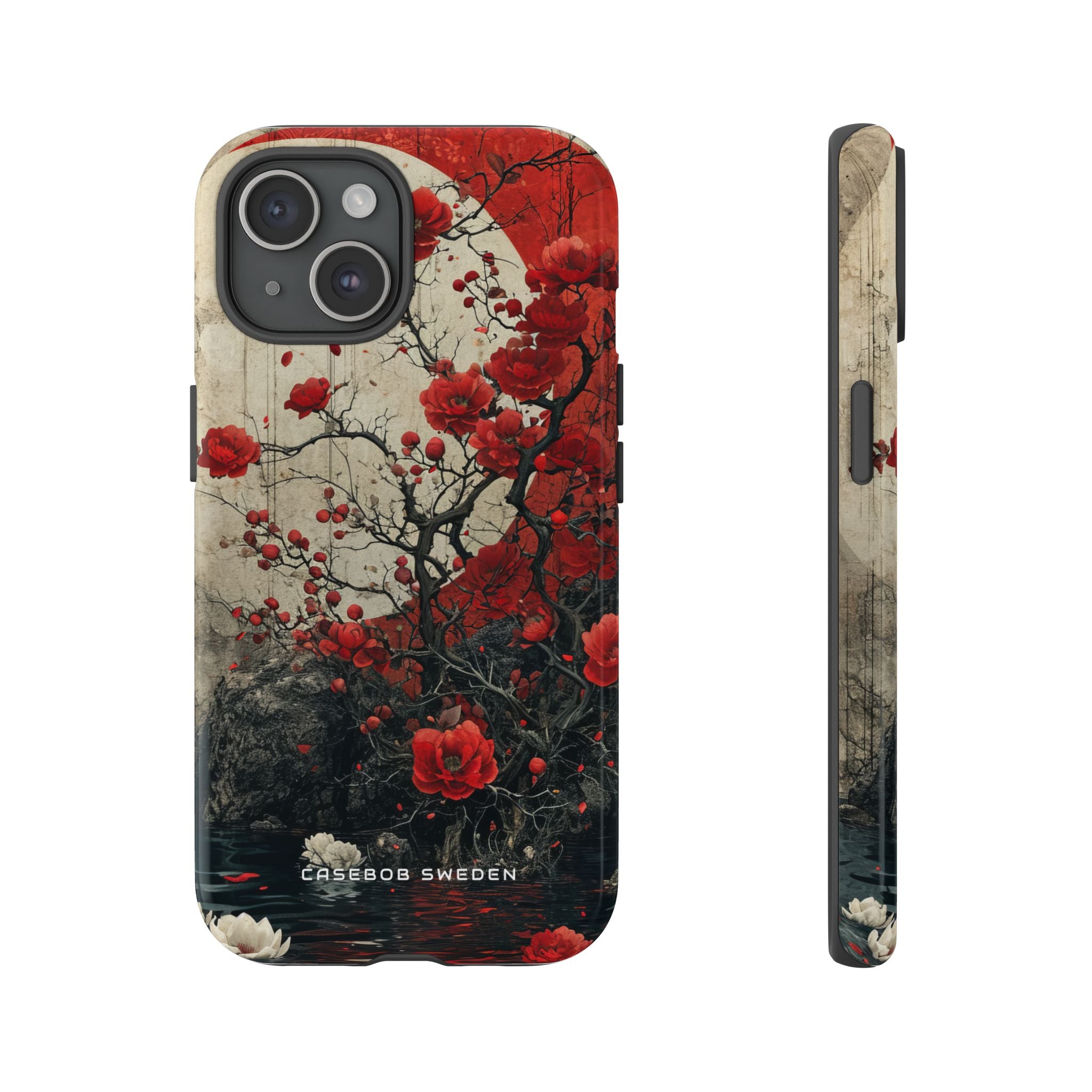 Zen Blossoms in Moonlight iPhone 15 - Tough Phone Case