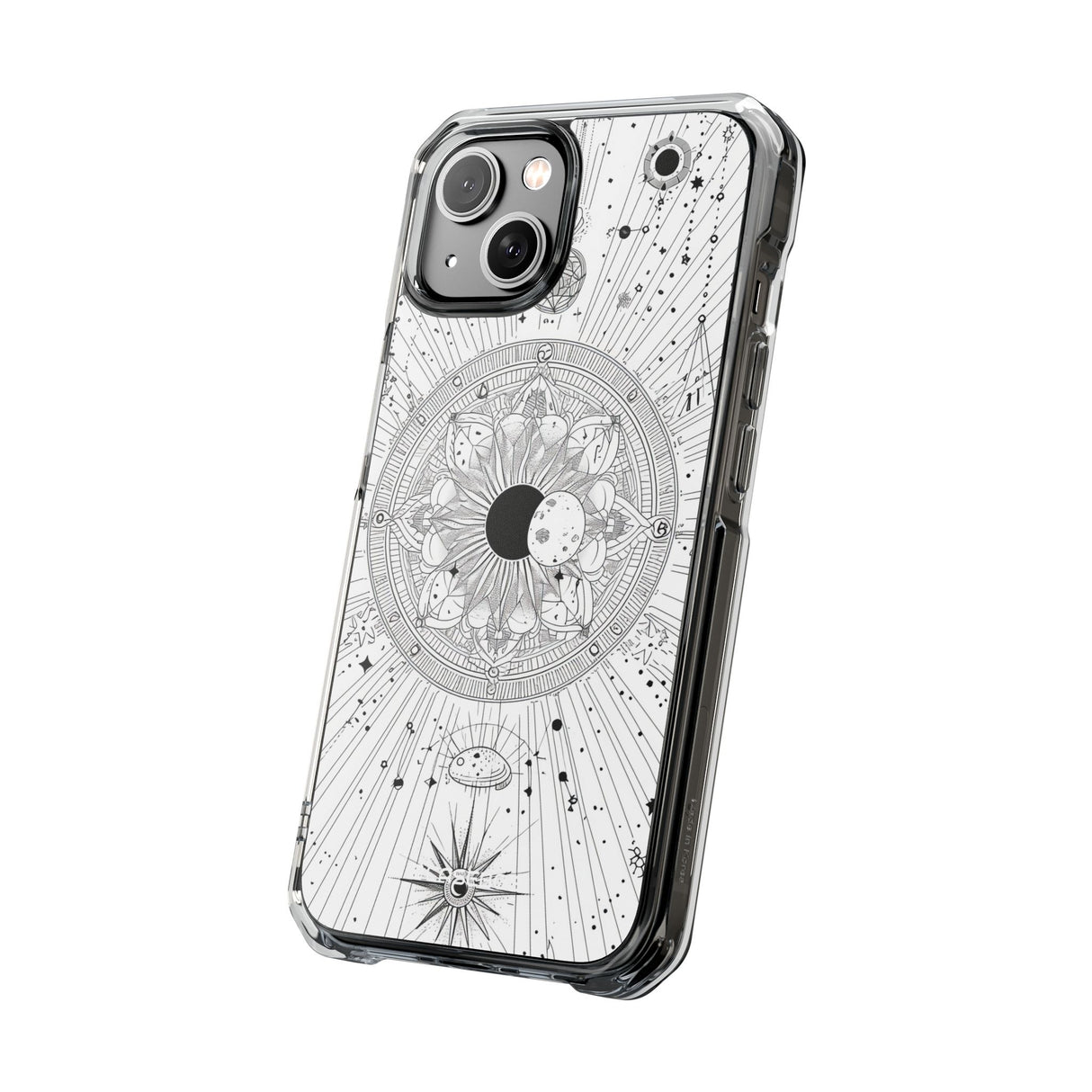 Celestial Mandala Mystique – Handyhülle für iPhone (Clear Impact – Magnetisch) 